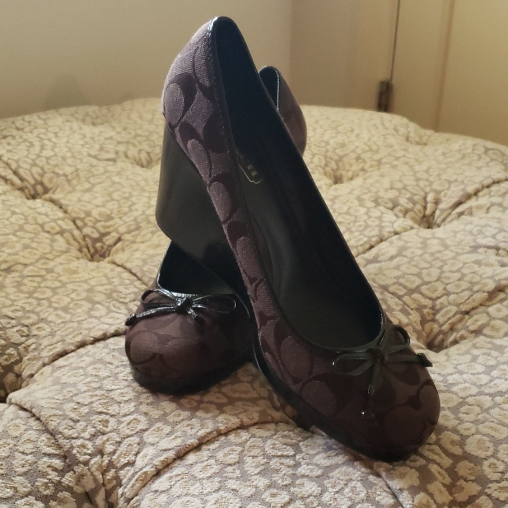 Coach wedge platforms